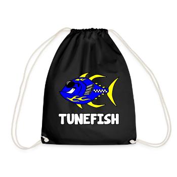 Tunefish - Turnbeutel - Schwarz - Vorne