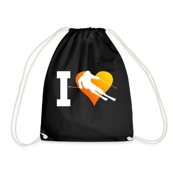 Skieurs acrobatiques hommes Skieurs Skieurs Skieurs - Sac de sport léger - noir - Devant