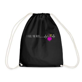 Je sens la betterave Herzpuls Garden Dj Vegan Gardener - Sac de sport léger - noir - Devant