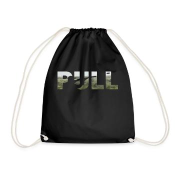 pull Skeet Shooting - Drawstring Bag - black - Front
