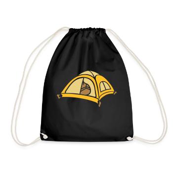 Design Cool Tente Camping - Sac de sport léger - noir - Devant