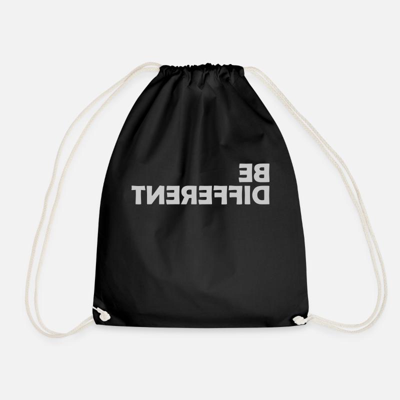 Be different Logo Design - Turnbeutel - Schwarz
