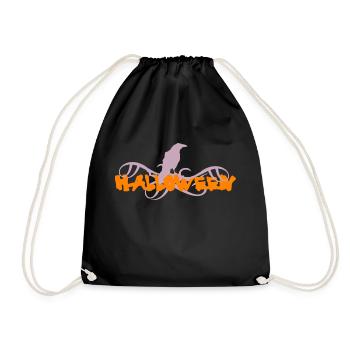 Halloween - Raven - Drawstring Bag - black - Front