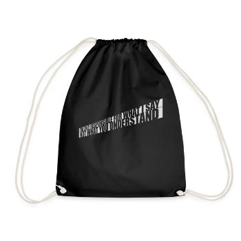 ce que je dis citation - Sac de sport léger - noir - Devant