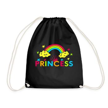 Princess Awesome Retro Designs pour son t-shirt - Sac de sport léger - noir - Devant