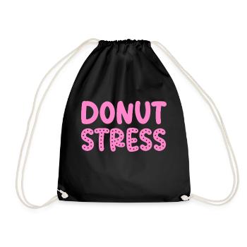 Donut stress donut cool gifts sweet food lover - Sac de sport léger - noir - Devant