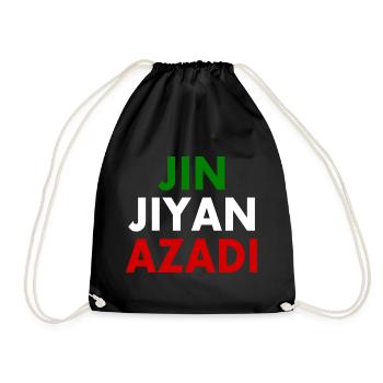 jin jiyan azadi - Sac de sport léger - noir - Devant