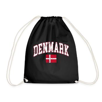 Danemark drapeau Danemark - Sac de sport léger - noir - Devant