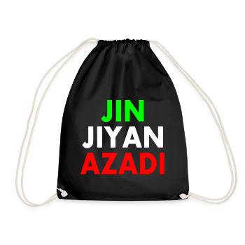 jin jiyan azadi - Sac de sport léger - noir - Devant