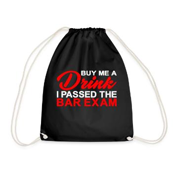 Achetez-moi un verre, j’ai réussi l’examen du barreau 6 - Sac de sport léger - noir - Devant