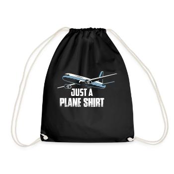 Juste une chemise d’avion pilote de ligne aviation - Sac de sport léger - noir - Devant