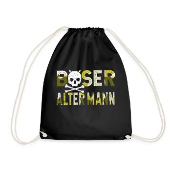 Böser Alter Mann - Turnbeutel - Schwarz - Vorne