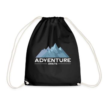 L’aventure vous attend - Sac de sport léger - noir - Devant
