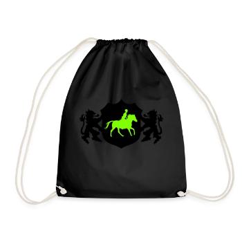 Reiten - Turnbeutel - Schwarz - Vorne