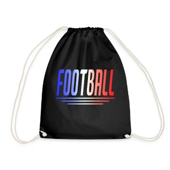 FUSSBALL FOUTBALLEUR SPORT FOOTBALLEUSE FRANKREICH - Turnbeutel - Schwarz - Vorne