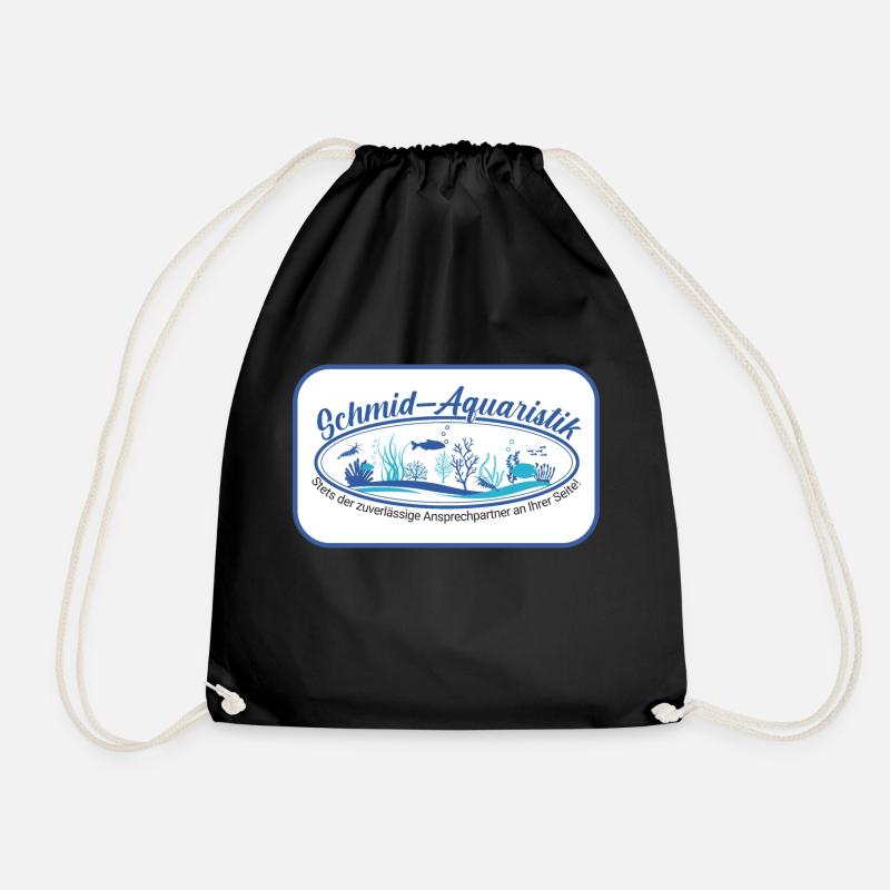 Schmid Aquaristik - Turnbeutel - Schwarz