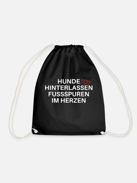 Hundespruch Hundeliebe - Turnbeutel - Schwarz