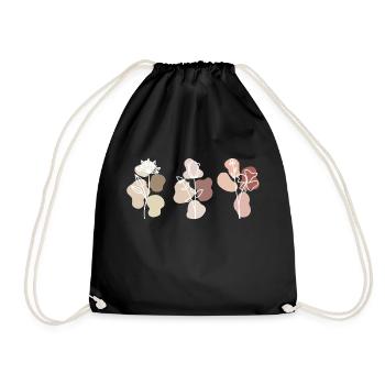 Silhouettes florales - Sac de sport léger - noir - Devant