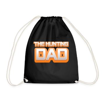 The Hunting Dad - Papa Lustig - Drawstring Bag - black - Front