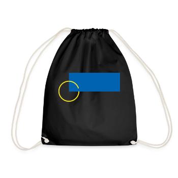 Harmony of Shapes - Drawstring Bag - black - Front