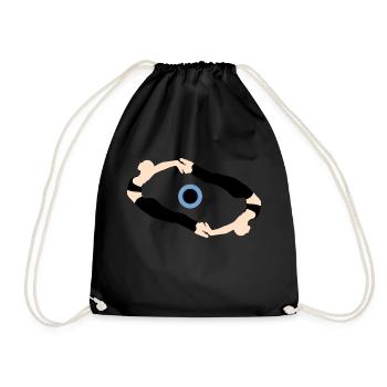 Eye - Drawstring Bag - black - Front
