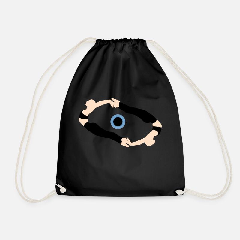 Eye - Drawstring Bag - black