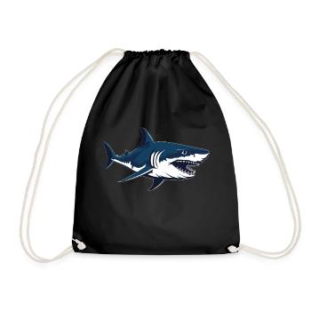 shark - Turnbeutel - Schwarz - Vorne