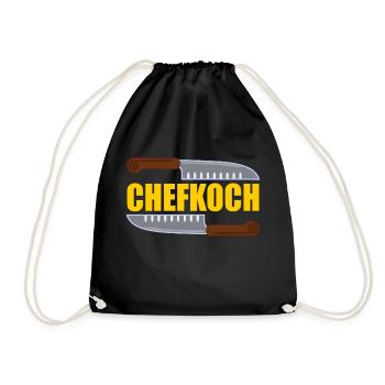 Chefkoch - Turnbeutel - Schwarz - Vorne