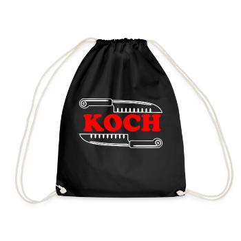 Koch - Turnbeutel - Schwarz - Vorne
