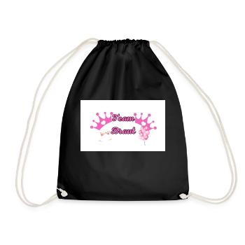 Team Bride - Turnbeutel - Schwarz - Vorne