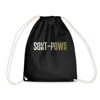 Squat Power 26 - Turnbeutel - Schwarz - Vorne
