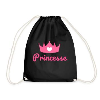 Princesse - Sac de sport léger - noir - Devant