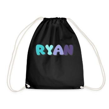 Name - Ryan - Turnbeutel - Schwarz - Vorne