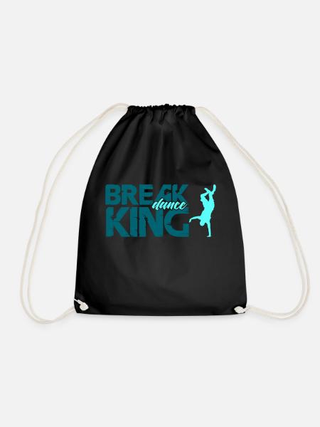 break dance king - Turnbeutel - Schwarz