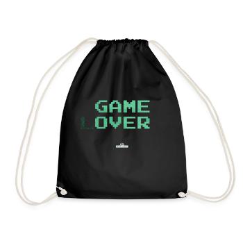 game (l)over - Turnbeutel - Schwarz - Vorne