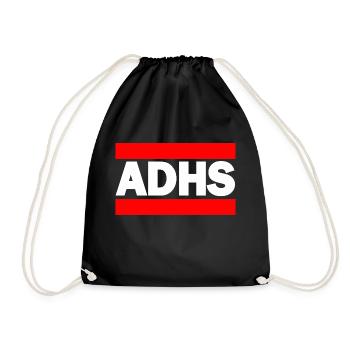 ADHS - Turnbeutel - Schwarz - Vorne