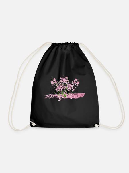 SKULLZ FRONT BLACK - Turnbeutel - Schwarz