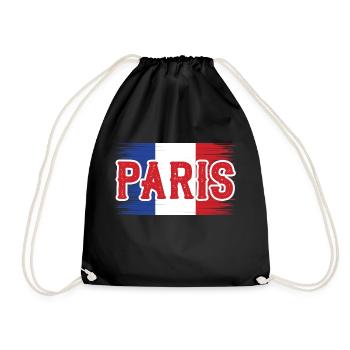 On est bien à Paris! - Sac de sport léger - noir - Devant