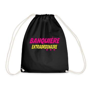 Banquière EXTRAORDINAIRE - Sac de sport léger - noir - Devant