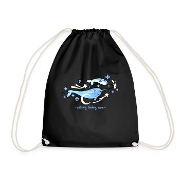 Catching shooting stars - Drawstring Bag - black - Front