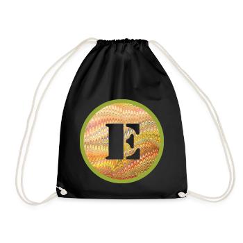 E 37 Lettre E - Sac de sport léger - noir - Devant