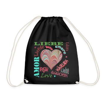 Amour Multilingue E 106 - Sac de sport léger - noir - Devant