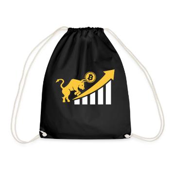 Bitcoin Crypto Next Big Power Bullrun Go Up - Turnbeutel - Schwarz - Vorne