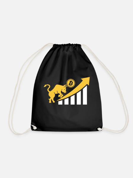 Bitcoin Crypto Next Big Power Bullrun Go Up - Turnbeutel - Schwarz