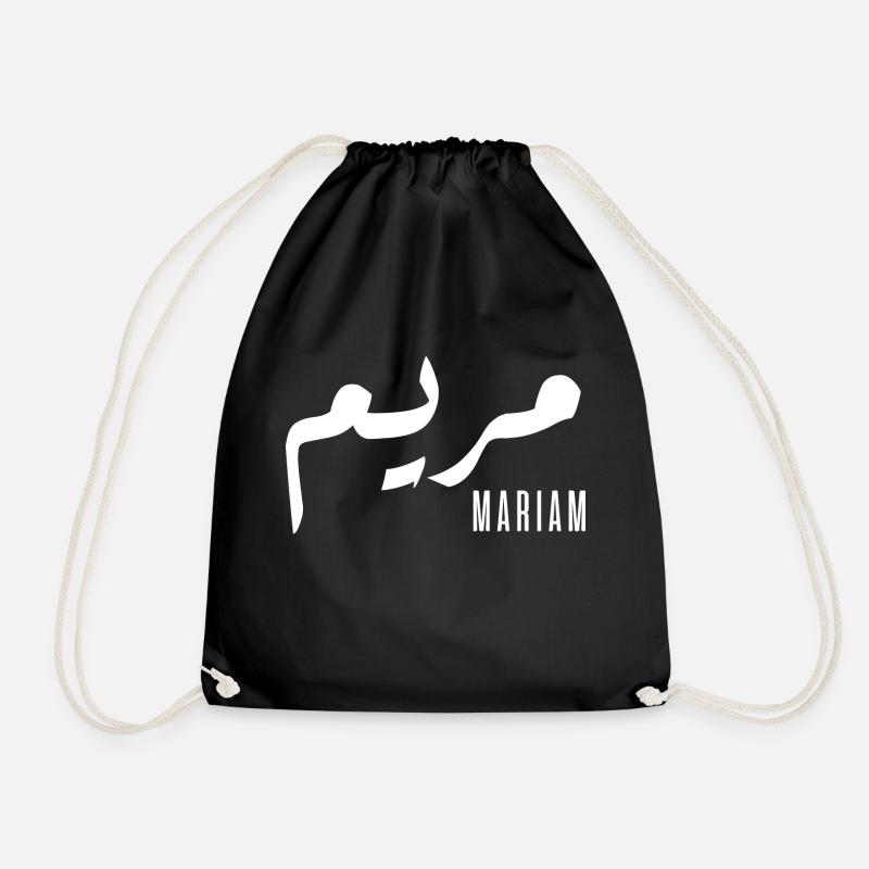 Name Mariam auf Arabisch - Turnbeutel - Schwarz