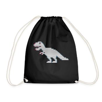 Dinosaurier Dinosaurier Dinosaurier T-Rex - Turnbeutel - Schwarz - Vorne