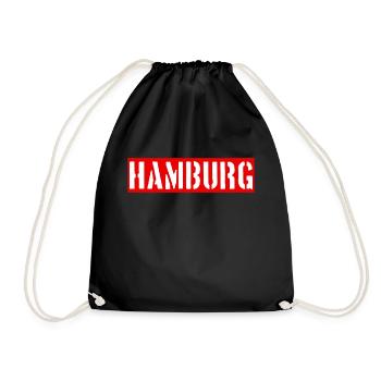 Hamburg - Hansestadt - Alster - Elbe - Turnbeutel - Schwarz - Vorne
