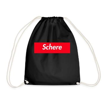 Schere jugendwort lustiger spruch Gamer - Turnbeutel - Schwarz - Vorne