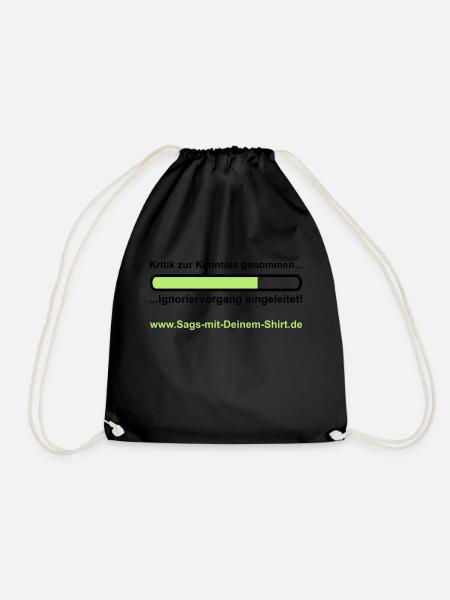Ignoriervorgang - Promotion - Drawstring Bag - black
