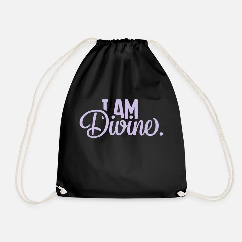 I AM Divine. - Turnbeutel - Schwarz